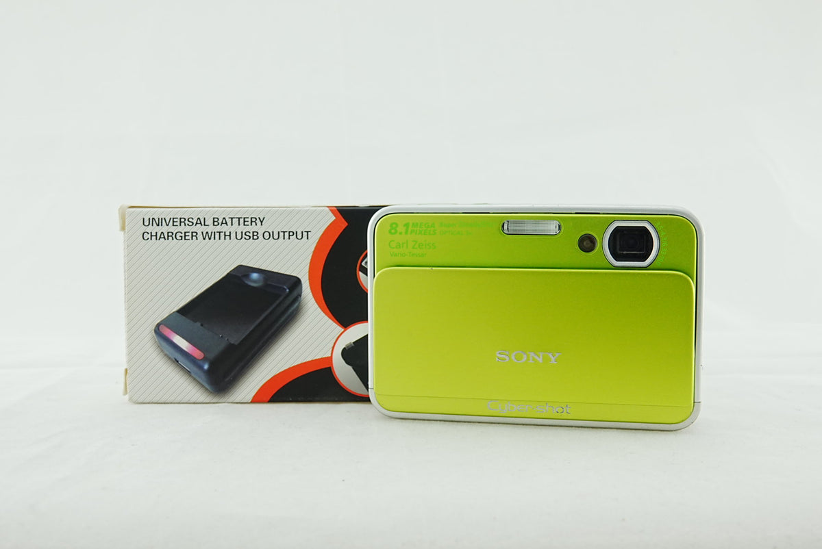 Sony Cyber-shot DSC-T2 8.1MP Digital Camera CCD Lime Green
