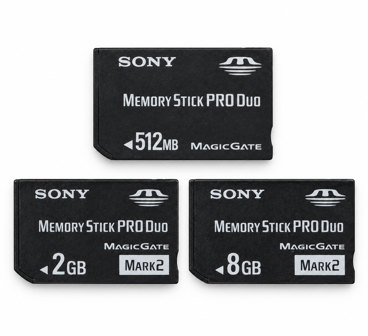 Sony Memory Stick PRO Duo – 512MB / 2GB / 8GB