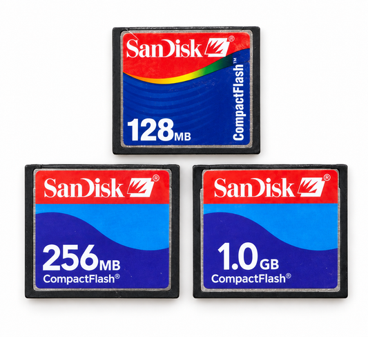 SanDisk CompactFlash Memory Cards – 128MB / 256MB / 1GB
