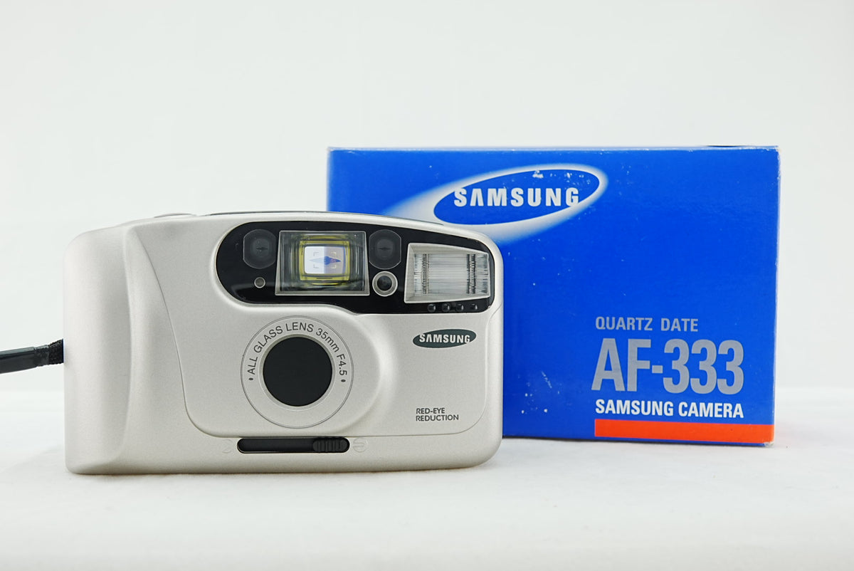 Samsung AF-333 Quartz Date 35mm Film Camera – Brand New in Box
