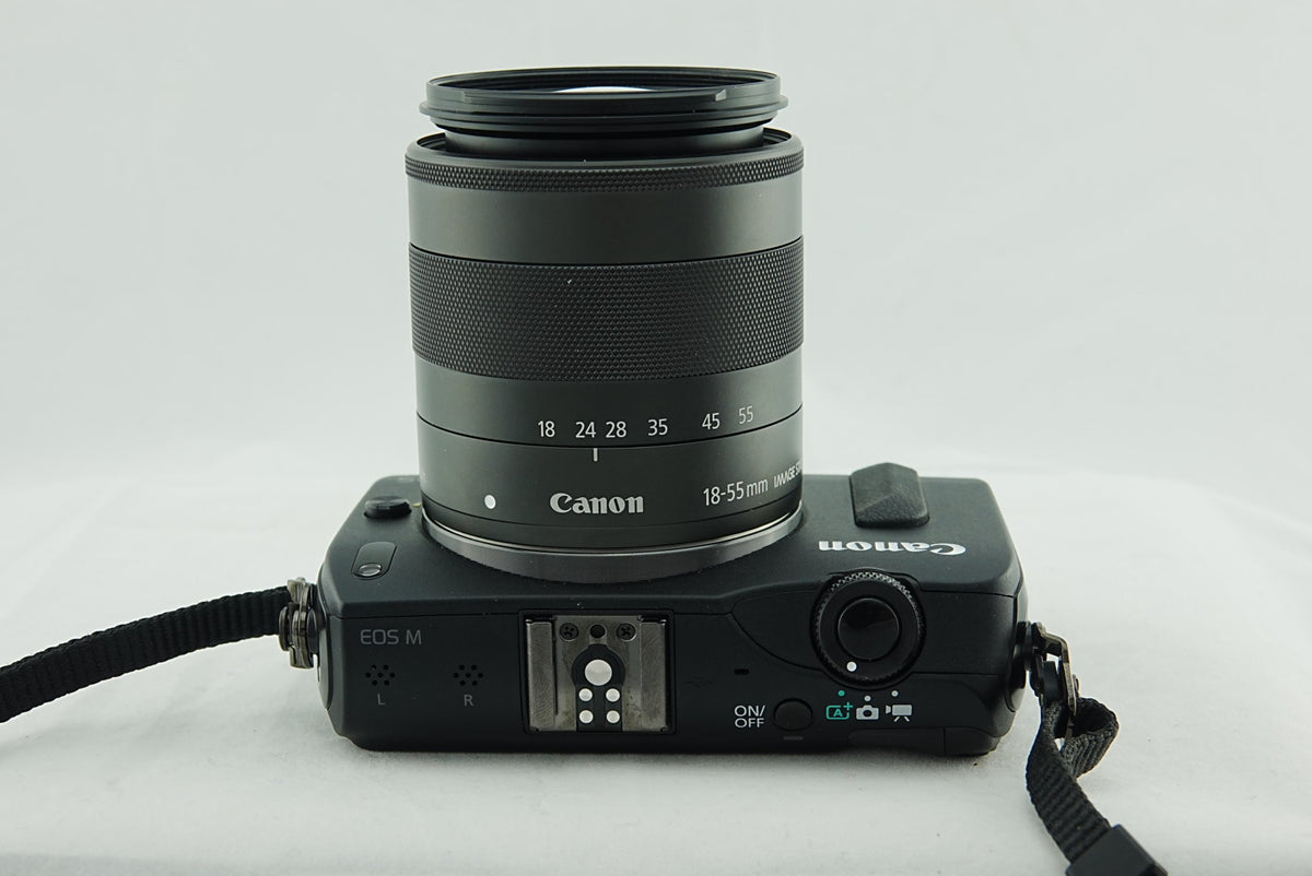 Canon EOS M Mirrorless Camera + 18-55mm IS STM Lens Full Set