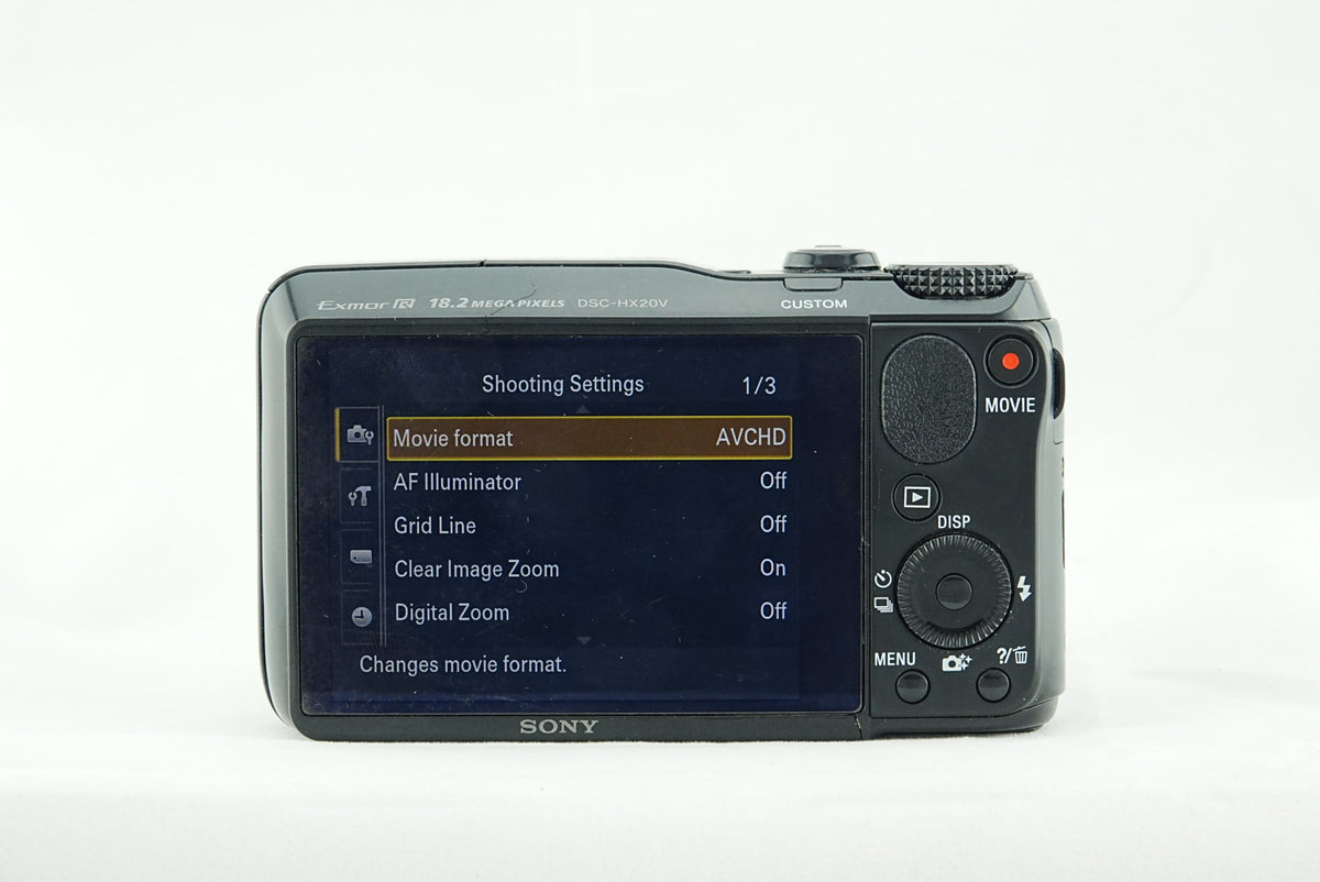 Sony Cyber-shot DSC-HX20V Digital Camera 18.2MP 20x Zoom GPS + 32GB SD Card