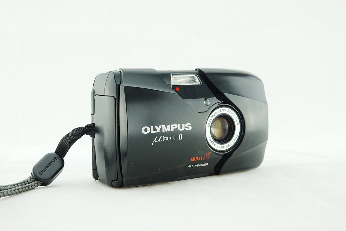 Olympus mju-II μ[mju:]-II 35mm Film Camera f/2.8 Black – Tested & Working