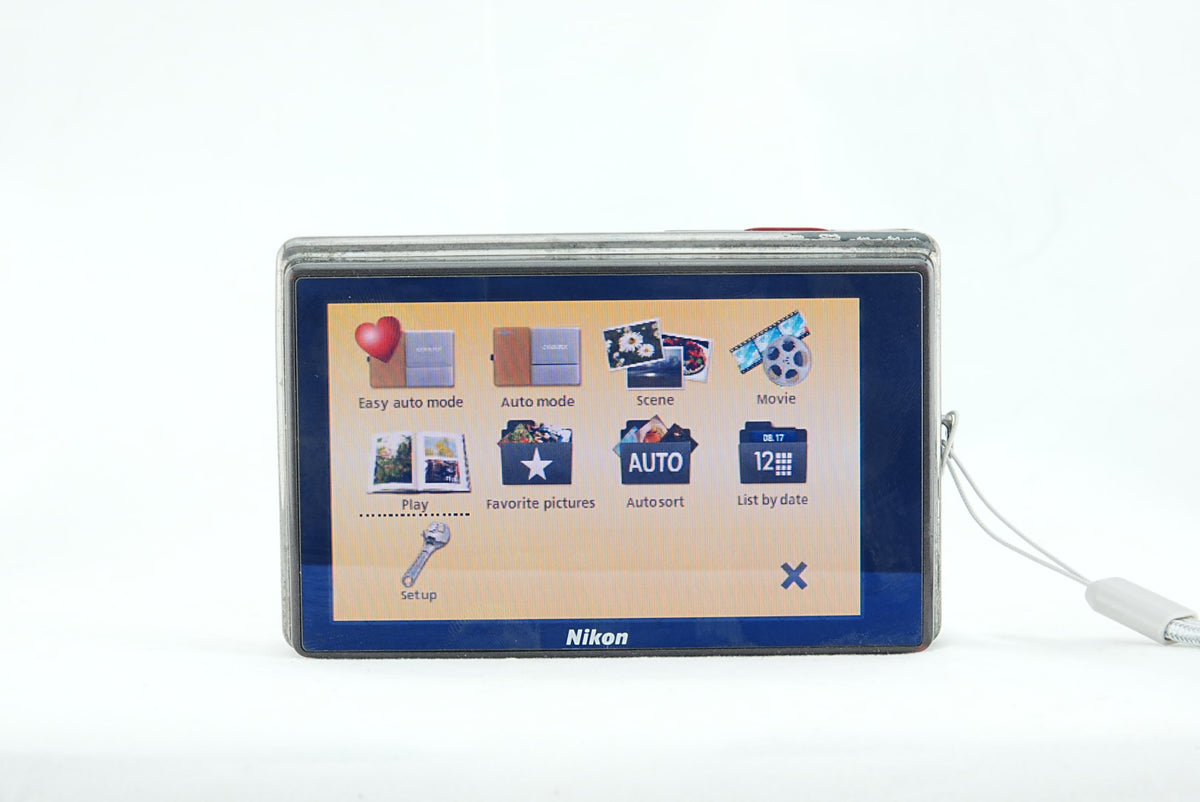 Nikon Coolpix S70 Red | Complete Kit | Touch Screen | Tested