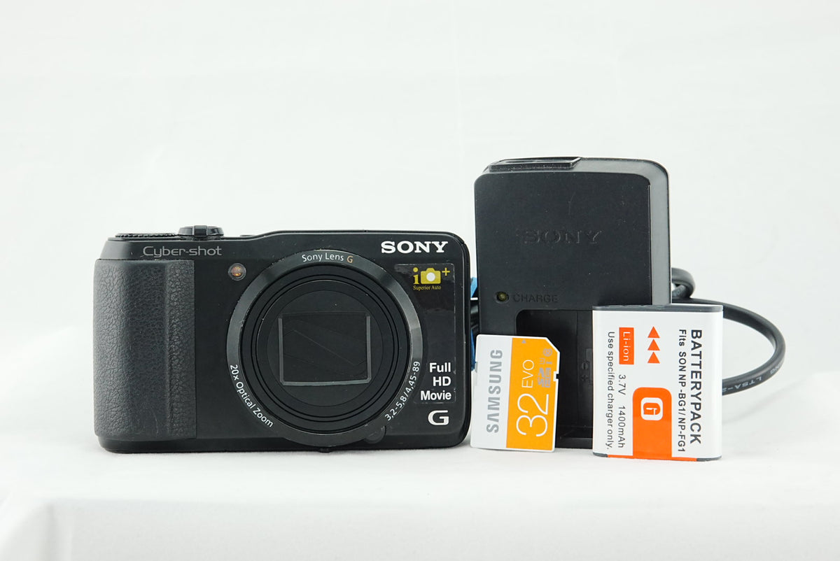 Sony Cyber-shot DSC-HX20V Digital Camera 18.2MP 20x Zoom GPS + 32GB SD Card