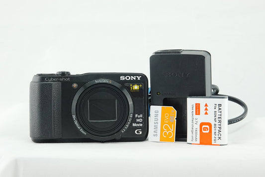 Sony Cyber-shot DSC-HX20V Digital Camera 18.2MP 20x Zoom GPS + 32GB SD Card